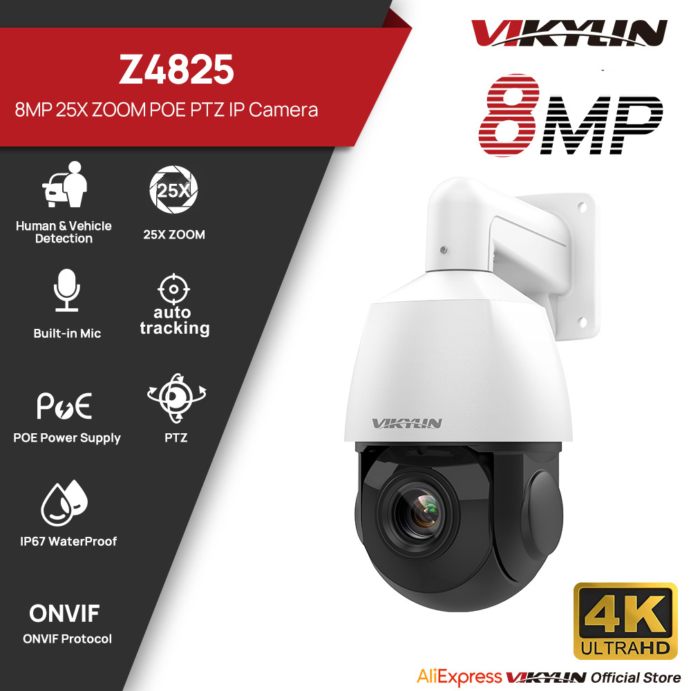 Outdoor Power G Motion - Cámara de Seguridad IP Vikylin 4K