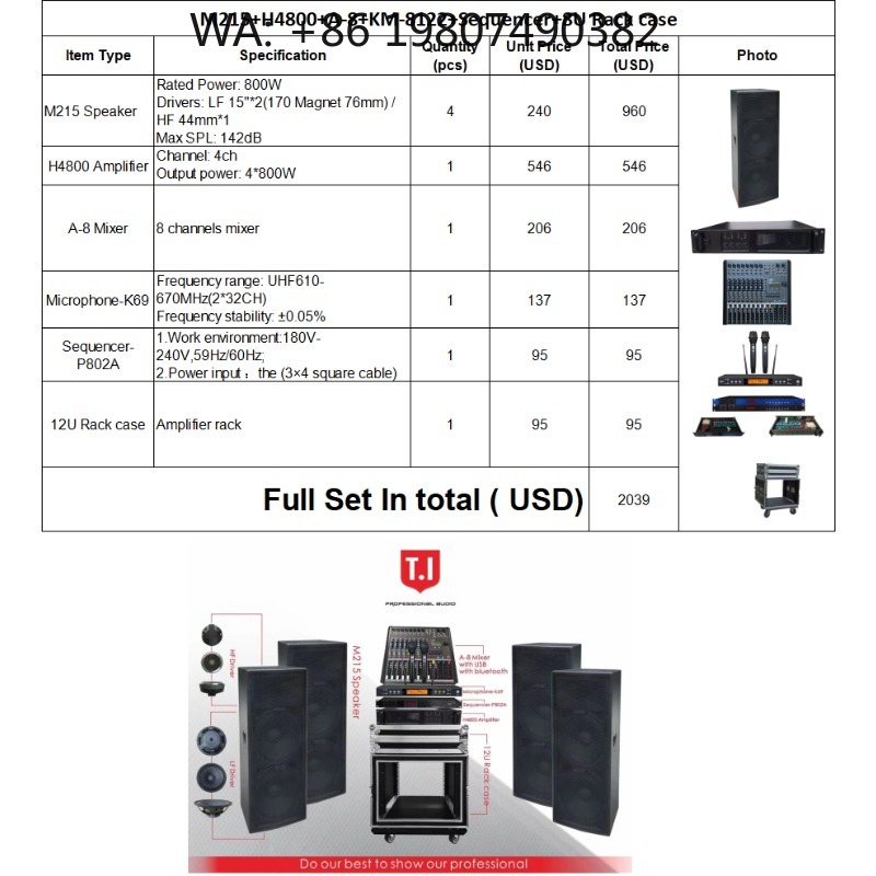 Outdoor Power Line - Sistema de Sonido Line Array Pasivo