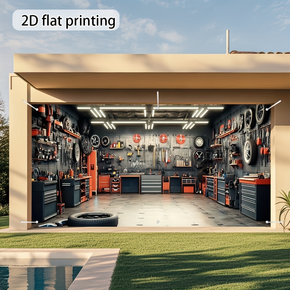 Outdoor Power Garage - Una pancarta de herramientas de taller
