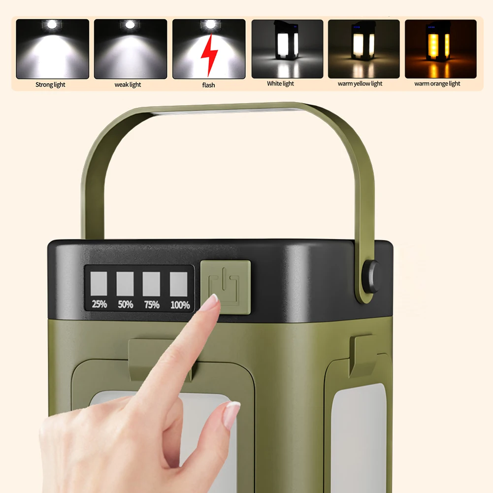 Lámpara Solar Portátil para Ca - Outdoor Power Bank reseña y precio