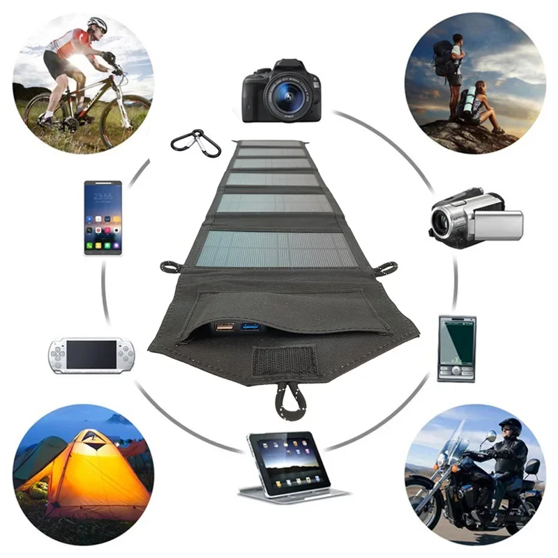 Panel Solar Plegable De 6 Hoja - Outdoor Power Usb reseña y precio