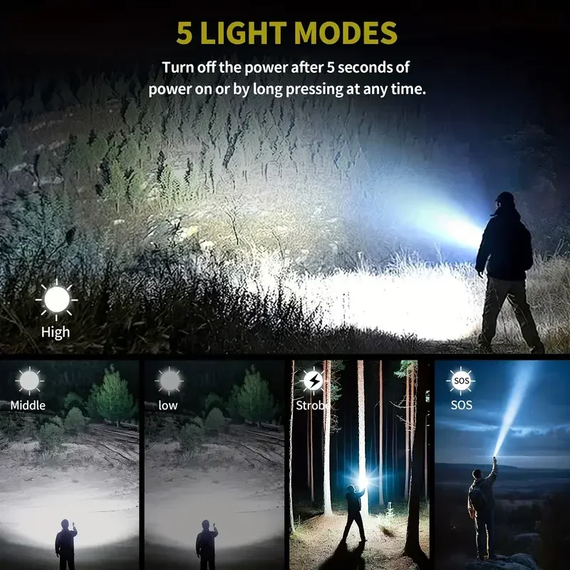 Linterna brillante con zoom y  - Outdoor Power Bank reseña y precio