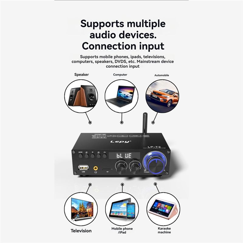 Lepy LP-T2 amplificador de Aud - Outdoor Power Garage reseña y precio