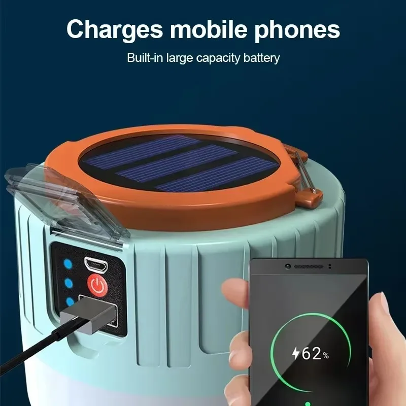 Linterna Solar para acampar, l - Outdoor Power Bank reseña y precio