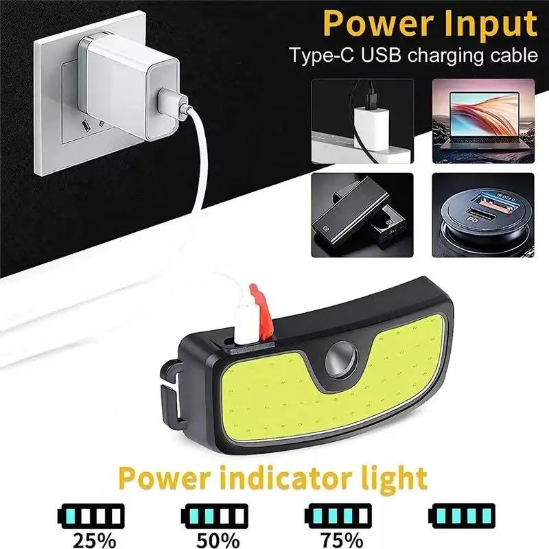 Potente linterna frontal COB t - Outdoor Power Usb reseña y precio