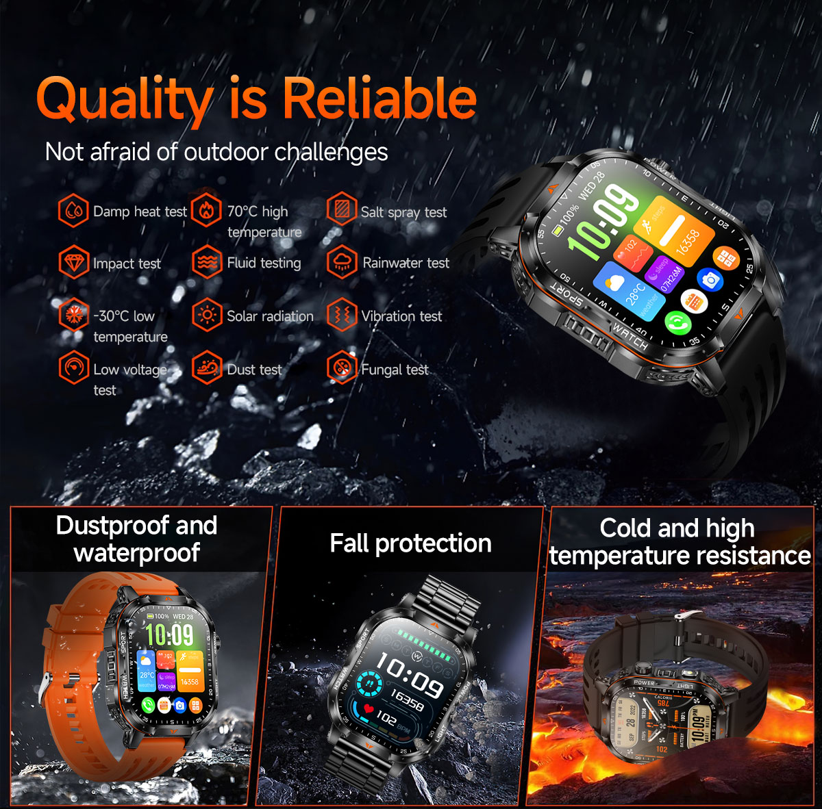 Reloj inteligente militar resi - Outdoor Power Monitor reseña y precio
