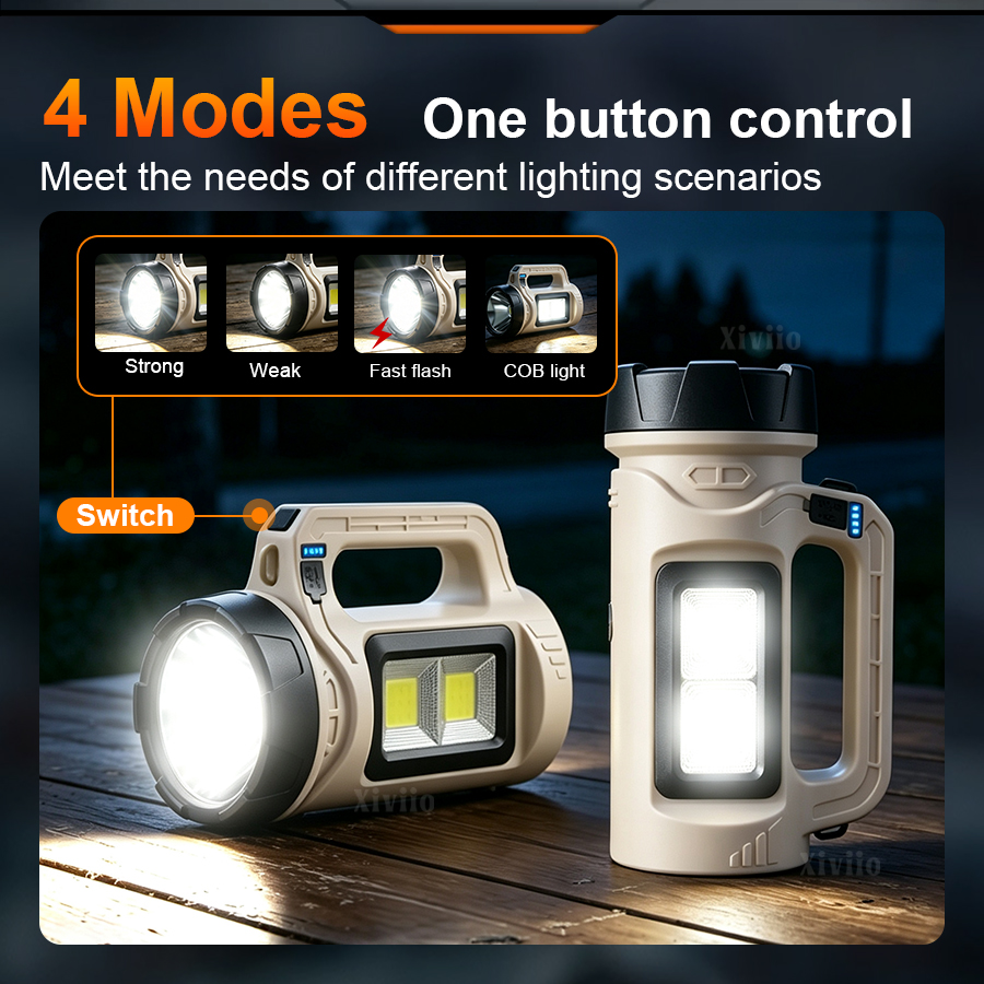 Antorcha LED de mano multiesce - Outdoor Power Bank reseña y precio