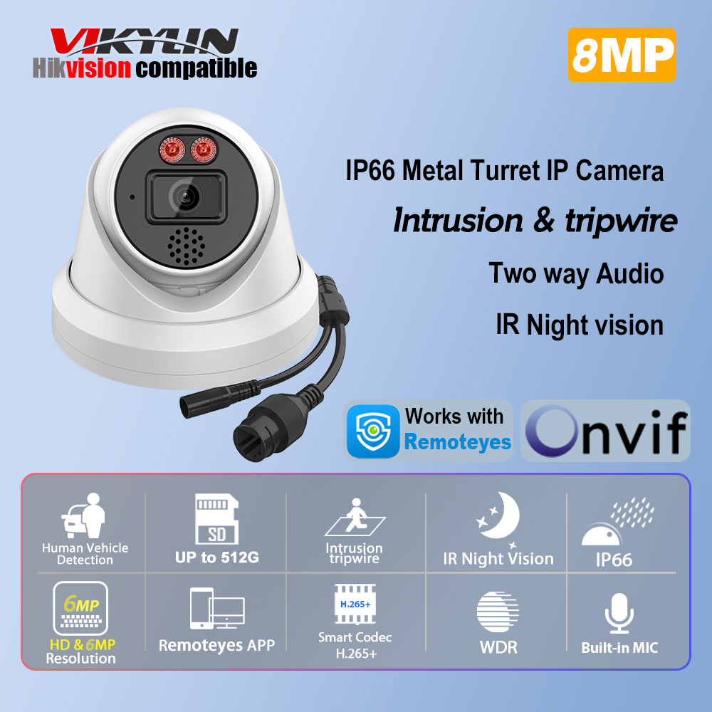 Cámara IP Vikylin de 8MP con v - Outdoor Power G Motion reseña y precio