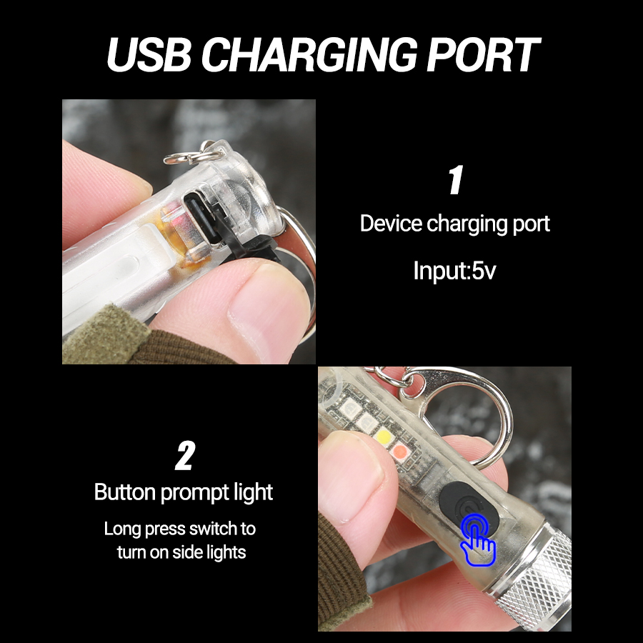 Mini linterna para llavero, li - Outdoor Power Usb reseña y precio