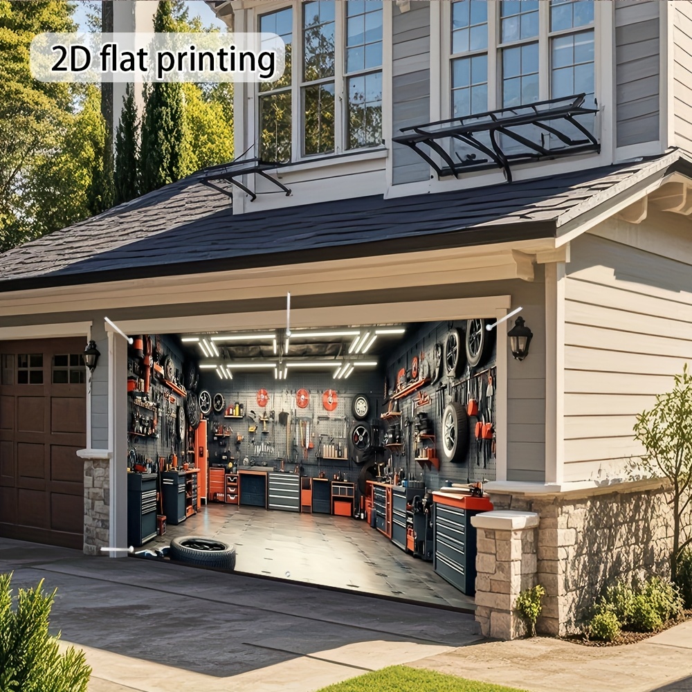 Una pancarta de herramientas d - Outdoor Power Garage reseña y precio