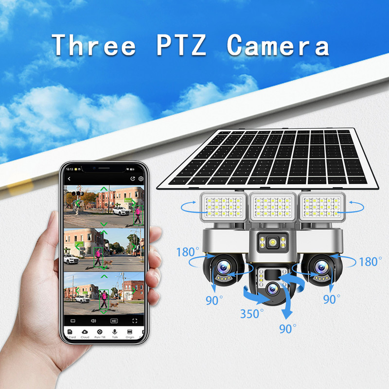 Cámara PTZ Solar de 3 Pantalla - Outdoor Power G Motion reseña y precio