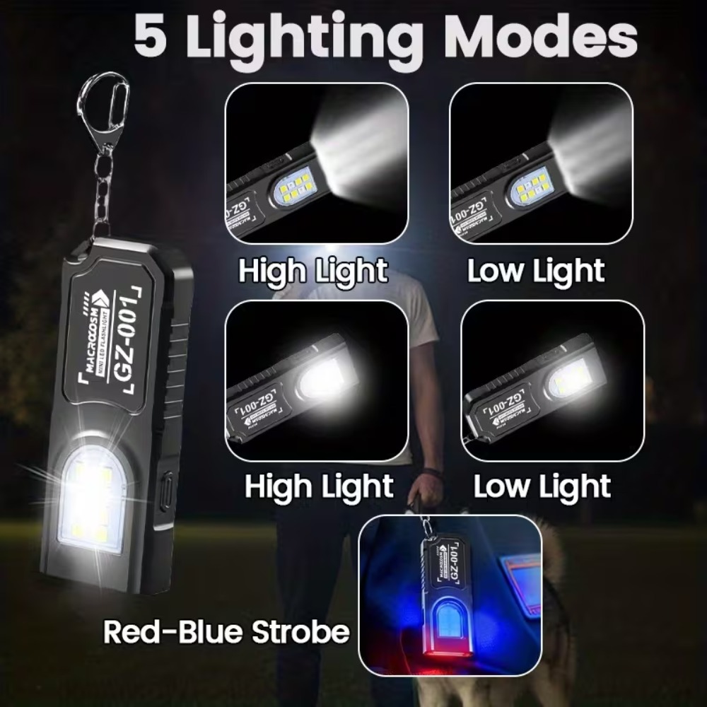 Mini linterna LED COB con llav - Outdoor Power Usb reseña y precio